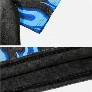 เสื้อยืดสำหรับผู้ชายเสื้อยืดผ้าฝ้ายออกแบบโลโก้ได้ตามต้องการเสื้อยืดสำหรับผู้ชายเสื้อโอเวอร์ไซส์วางไหล่-เสื้อยืดล้างกรดแบบว่างเปล่าสำหรับผู้ชาย - Product Image 3