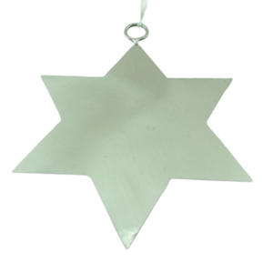 Juego de 3 estrellas de metal hechas a mano Chapado en peltre para colgar en la pared para el hogar Decoración de Navidad Material de cobre de latón personalizado a granel - Product Image 3