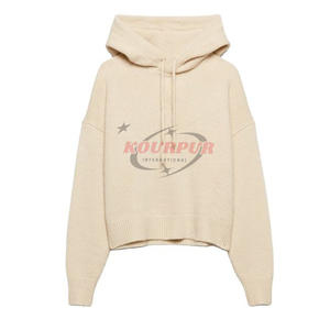 Sweat à capuche pour femme en coton 100% tendance et élégant en différentes couleurs à prix raisonnable - Product Image 1