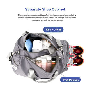 Sac polochon léger et confortable de haute qualité en polyester imperméable fabriqué pour le sport des hommes pliable avec une faible quantité minimale de commande - Product Image 4