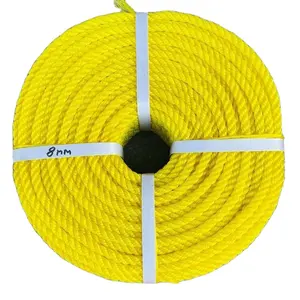 פוליאתילן PE חבלי מותאם אישית ססגוניות 1MM-50MM PP PE monofilament טוויסט חבל מחרוזת כבל