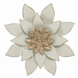 3D บ้านโมเดิร์นตกแต่งดอกไม้รูปโลหะ Wall Art ตกแต่งสําหรับห้องนั่งเล่น/บ้าน/โรงแรมแขวนผนัง Decor ในราคาขายส่ง - Product Image 2