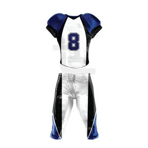 Uniforme de Fútbol Americano Personalizado de Estilo Único y Alta Calidad, 100% Poliéster, Transpirable, de Manga Corta, para Equipos Nacionales - Product Image 1