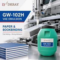 Émulsion copolymère VAE GW-102H à haute teneur en éthylène pour la lamination textile des chaussures et les formulations adhésives flexibles