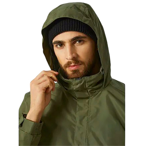 Chaqueta Impermeable Resistente para Hombre 2025, Color Azul Sólido, Estilo con Cremallera, Corte Holgado, con Capucha, Venta al Por Mayor - Product Image 6