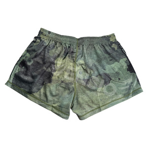 Pantalones cortos de rugby personalizados de alta calidad de color de camuflaje, pantalones cortos de rugby con diseño de dos tonos a rayas blancas y negras sólidas con bolsillos - Product Image 6