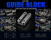 Bloc de guidage personnalisé - Rail de glissement en acier allié usiné avec précision en forme de V pour mouvement linéaire OEM ODM Usinage CNC