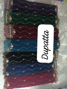 Premium Velvet Fabric with Intricate Handwork Beads and Coordinating Dupatta for Women Fashionable Ethnic Look - Product Image 4