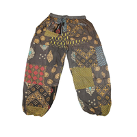 Fait à la main Boho Patchwork Harem Pantalon Floral Conçu Imprimé Lâche Gypsy Yoga Pantalon Taille Unique Cargo Style à vendre