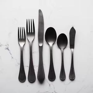 Argenterie en acier inoxydable, cuillère, fourchette, couteau, couverts, ensembles de couverts, mariage, fête, hôtel - Product Image 2