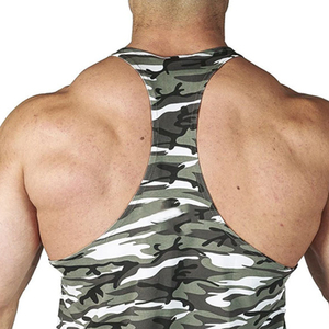 เสื้อกล้ามออกกำลังกายสำหรับผู้ชาย TG Wholesale Athletic Gym Fitness Workout Running  ผ้าโพลีเอสเตอร์/คอตตอน ระบายอากาศได้ดี แห้งเร็ว - Product Image 5