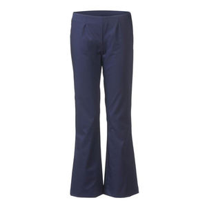 Offre spéciale Pantalon en toile décontracté de haute qualité à taille moyenne pour femmes Design frontal évasé respirant Logo personnalisé Collection hiver OEM - Product Image 5