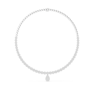 Collar de Diamantes CVD Cultivados en Laboratorio de 7.884 CT, Corte Redondo y en Forma de Pera, Oro de 18K, 14K, Oro Rosa, Amarillo, Blanco, Lujo Ético - Product Image 2