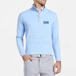 เสื้อกันหนาวผู้ชายสีทึบมีซิป - Product Image 1