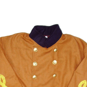 Veste d'uniforme d'engagé de la guerre civile américaine, reproduction, uniforme fédéral, couleur unie, manteau en laine - Product Image 3