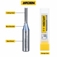 Fraise droite TCT Arden de haute qualité à queue de 1/2 pouce pour CNC, ODM OEM, 21000 tr/min, avec anneau de positionnement intelligent 5 mm