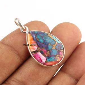 2025 calidad Superior 925 plata esterlina mujer joyería colgante 16x22mm Dalia Rosa espinoso ostra cobre fino colgantes encanto - Product Image 6