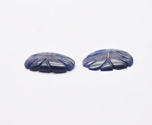 Zafiro natural de grado A de 18X13mm tallado elegante para hacer pendientes hechos a mano Vintage sin calentar zafiro azul piedra preciosa 13,25 Cts - Product Image 5