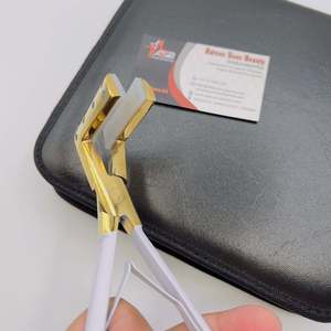 Pince d'extension de cheveux en acier inoxydable durable en or blanc de haute qualité prix de gros pince à pression professionnelle - Product Image 2