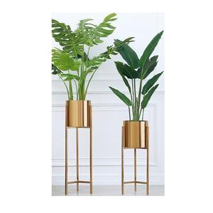 Jardinera moderna de aluminio con recubrimiento de polvo Industrial Chic, diseño ovalado decorativo para uso en interiores/exteriores, sala de estar, oficina, jardín - Product Image 2