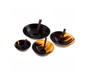 ชามควายเขาสลัดพร้อมชามเงาธรรมชาติดีไซน์ดีที่สุดชามเขาควาย - Product Image 5