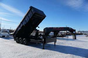 Used 2-3 Ton Wholesale Hydraulic Rear Tipper Dump Trailer 14 Ft Steel Full Trailer Truck Use 7x14 2 Axles 4 Wheels <b>WALKER</b> - Product Image 4