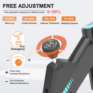 Máquina de ejercicio de entrenamiento cardiovascular para interiores, <span class=keywords><strong>Bicicleta</strong></span> giratoria portátil, <span class=keywords><strong>Bicicleta</strong></span> estática con conexión <span class=keywords><strong>Bluetooth</strong></span> - Product Image 6