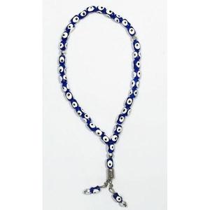Bracelet perlé chapelet mauvais œil 19X1 CM Produit fin - Product Image 1