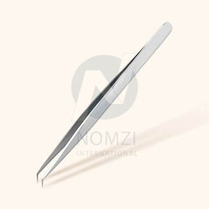 Pinzas de extensión de pestañas con agarre de diamante de alta calidad, caja recubierta de papel de Color Plasma de acero inoxidable, Punta puntiaguda en caja, venta al por mayor - Product Image 3