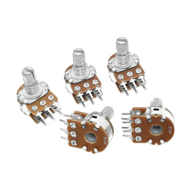 Dual Dual Resistor Potentiometer B1K B2K B5K B10K B20K B50K B100K B500K B1M 6 Pin 15mm Wh148 with Switch