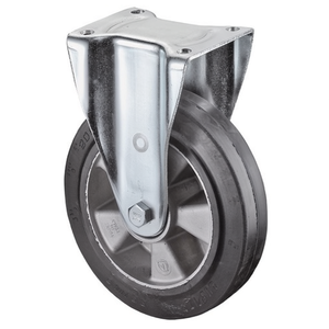 160mm Heavy-duty Rubber <b>Swivel</b> Caster 300kg Load Capacity 138x110mm Furniture Casters - Product Image 3