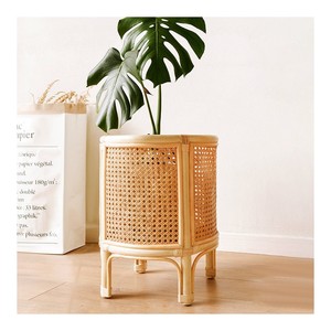 Support de plantes en rotin naturel, prix le plus bas, décoration intérieure, artisanal - Product Image 1