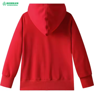 Sweat à capuche unisexe personnalisé OEM, chaud et zippé |   Vêtements de sport décontractés et élégants pour la rue, en polaire/tissu éponge français, respirants et à séchage rapide - Product Image 4