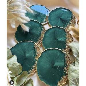 Ensemble de 4 sous-verres en résine de conception artisanale attrayante de qualité supérieure avec des matériaux et une qualité supérieure à des prix très bas - Product Image 6