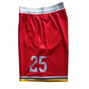 Pantalones cortos de baloncesto Retro para hombre, de malla 100% poliéster, con Logo personalizado, venta al por mayor - Product Image 3