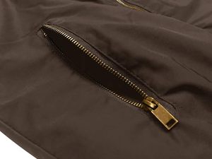 Blouson bombardier automne-hiver unisexe décontracté Manteau de mode personnalisable OEM en coton polyester imperméable et respirant pour hommes - Product Image 3