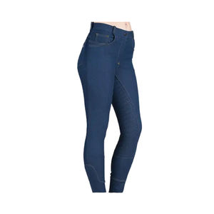 New Design Equestrian Clothing on 4 Way <b>Stretch</b> <b>Denim</b> Jodhpurs Pants Custom Manufacturing Stylish Horse Riding Breeches - Product Image 2