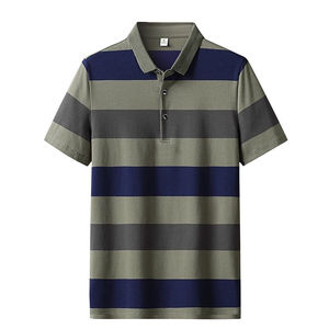 Polo en coton et polyester à manches courtes, streetwear décontracté, logo imprimé personnalisé pour hommes et femmes, service OEM de polo - Product Image 4