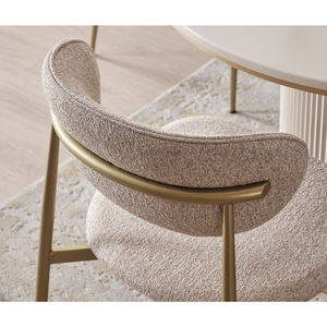 Chaise de salle à manger Athome Aura moderne rembourrée avec pieds en fer pour la maison, les appartements, les hôtels et les écoles, Turquie, garantie de 2 ans - Product Image 2