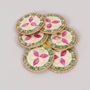 Posavasos hecho a mano de ratán ecológico con patrón personalizado, estilo moderno para decoración del hogar de Vietnam - Product Image 4