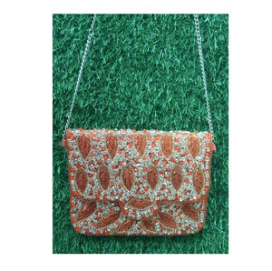 Bolso de Mensajero de Lona Hecho a Mano de Diseño Bohemio Indio para Mujer, Bolso de Hombro Elegante para Fiestas, Compras y Eventos Nocturnos, Venta al por Mayor - Product Image 4