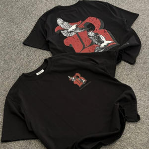 Camiseta Personalizada para Hombre, 100% Algodón Orgánico, Corte Regular, Manga Corta, Color Sólido, Bordada, Cuello Redondo, Estilo Urbano - Product Image 3