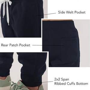 Pantalons de survêtement unisexes en gros |   Pantalon droit en coton avec logo personnalisé |   Pantalons amples à rayures larges pour hommes et femmes - Product Image 5