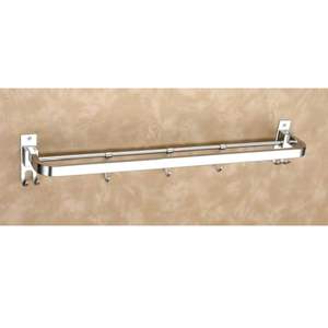 MISHWA Premium-Toallero comercial de 24 pulgadas, accesorio de baño resistente de acero inoxidable cepillado para hoteles de lujo - Product Image 1