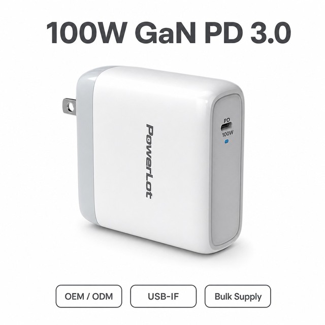 100W GaN PD 3.0 USB C Fast Charger OEM Factory Wholesale Bulk for Laptop Phone Tablet