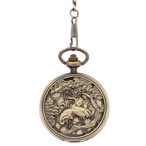 นาฬิกาพกสตีมพังค์ทองเหลืองหรูหราลายตาข่ายใยแมงมุมที่ละเอียดอ่อนอยู่ทั่วใบหน้าอุปกรณ์เสริมลึกลับที่ไม่เหมือนใครพร้อมเสน่ห์แบบวินเทจ - Product Image 4