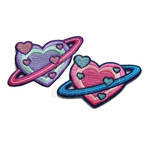 Parche bordado personalizado con borde Merrow para mujer, accesorios de ropa, bolsos y artículos de moda - Product Image 6