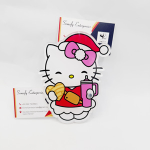 Paleta de pestañas acrílicas con diseño de gatito bonito, soporte de azulejos de pestañas de plástico duradero con imán, paleta de extensión de pestañas sostenible - Product Image 4