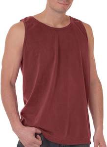 Logotipo personalizado 6,1 oz 100% algodón cuello en V Muscle Fit Tank Top para hombres transpirable ecológico Anti-Shrink Anti-Pilling tejido de punto - Product Image 2