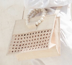 Bolso de playa de mimbre tejido de caña a la moda de lujo al mejor precio para damas - Product Image 2